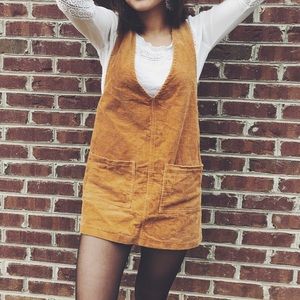 Forever 21 tan, corduroy dress